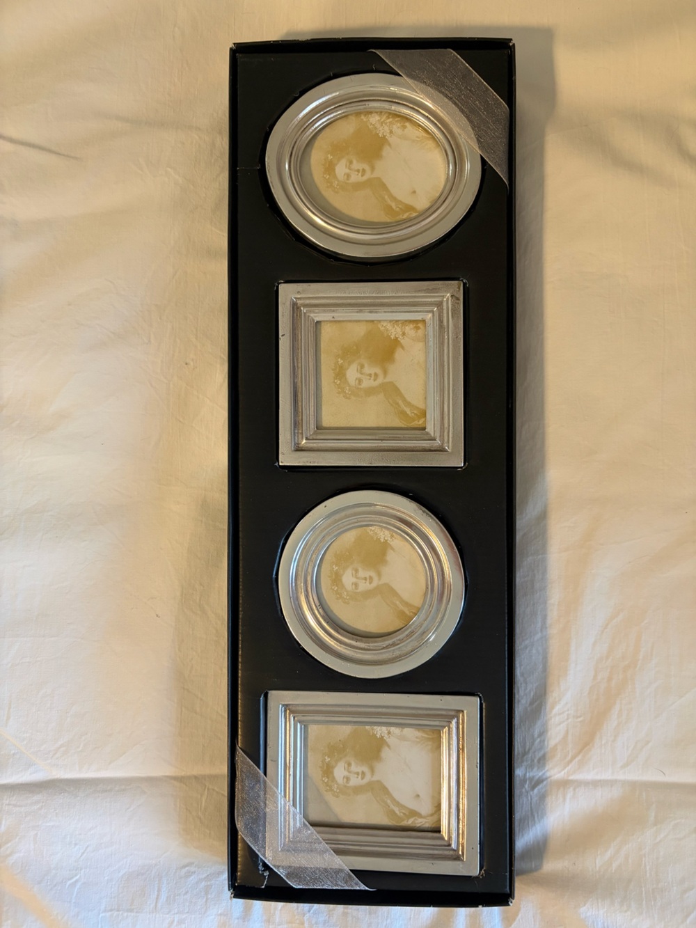 Set of Four Silver Accent Picture Frames